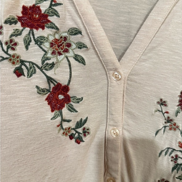 Max Jeans Pink Sleeveless Embellished Blouse size medium - Picture 4 of 7